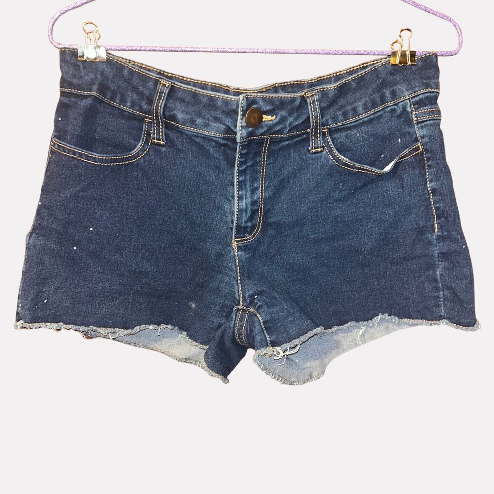 No Boundaries Cutoff Denim Shorts Juniors 11 High Rise Frayed Y2K Festival